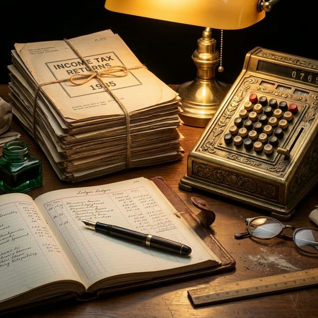 Neatly organized tax records and compliance files
